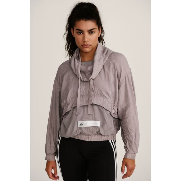 Adidas Stella McCartney Gray Athletic Track Pullover Top Jacket Women's Size XS - Picture 1 of 11